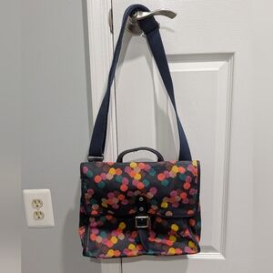 Fossil Colorful Polka Dot Coated Canvas Crossbody Messager Bag